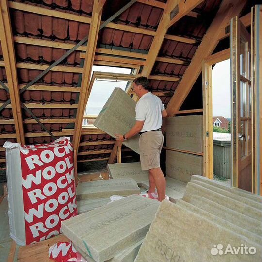 Утеплитель Rockwool lite баттс скандик 50 мм