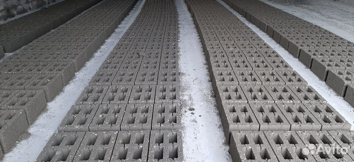 Керамзитоблоки, Блоки муровые, Полублоки поддонами