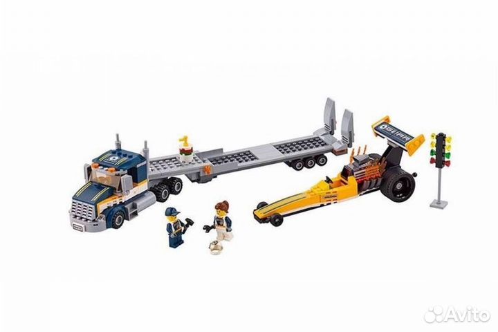 Конструктор Грузовик для перевозки драгстера 345 д