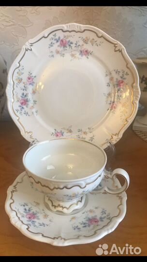 Антикварные чайные трио германия