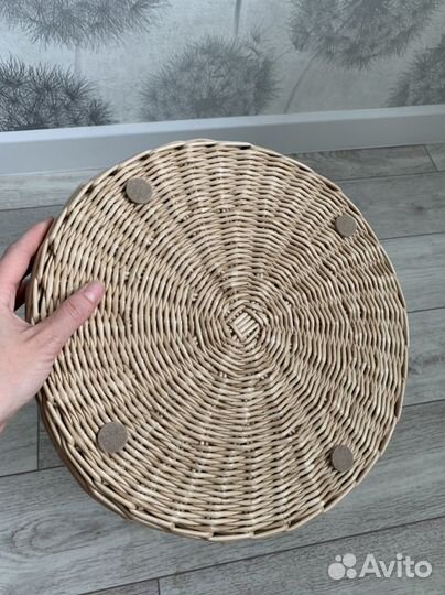 Плетеная корзина для хранения интерьерная