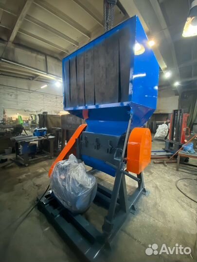 Дробилка роторная моющая для пластика