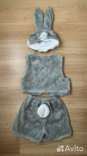 Новогодний костюм для мальчика зайчик