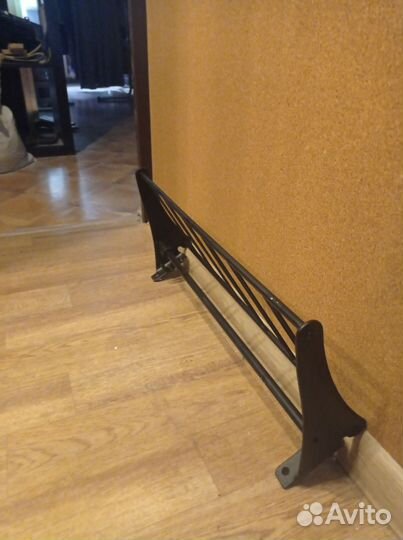 Вешалка в прихожую настенная металл черная