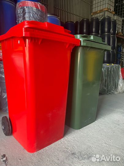 Мусорный Контейнер 240л Зеленый Цвет Краснодар