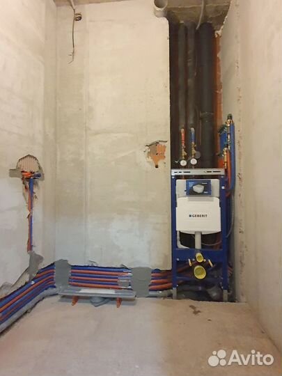 Установка унитаза, инсталляции. Сантехник