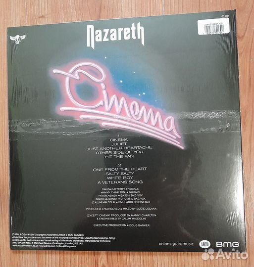 Nazareth — Cinema новый цветной винил
