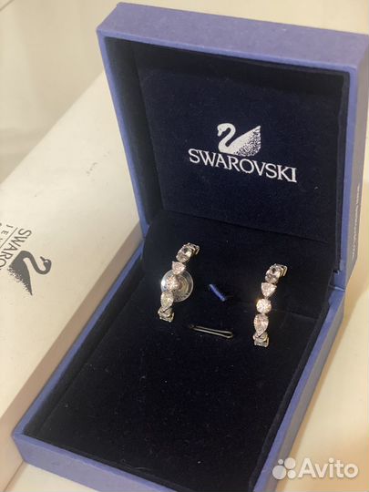 Серьги с кристалами swarovski