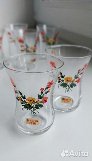 Рюмки для крепких напитков 1980-х и СССР