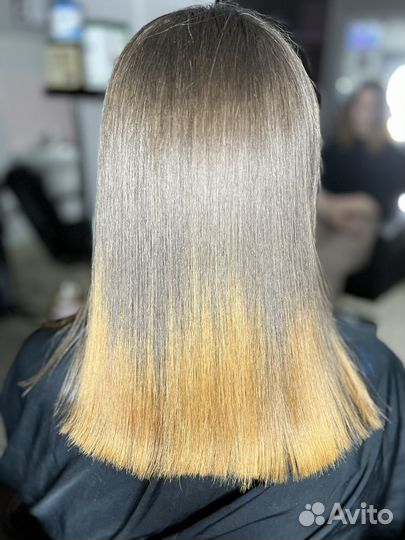 Кератиновое выпрямление