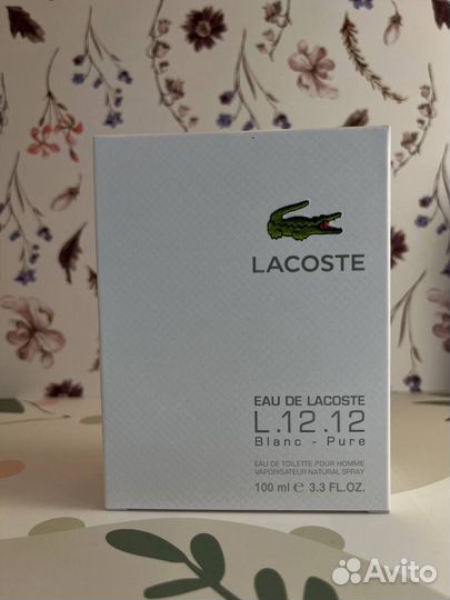Lacoste L.12.12 Blanc – Pure 100мл (Euro качество)