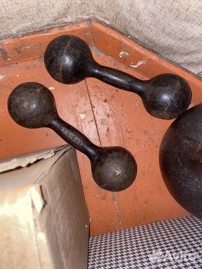 Гантели по 5кг, Гиря 16кг