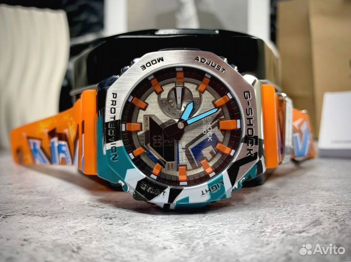 Часы G-Shock 2100 оранжевые