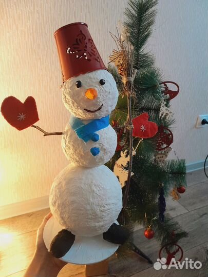Снеговик ручная работа