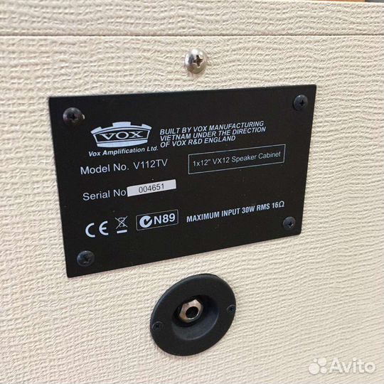 Гитарный стэк VOX ac4tvh + V112TV