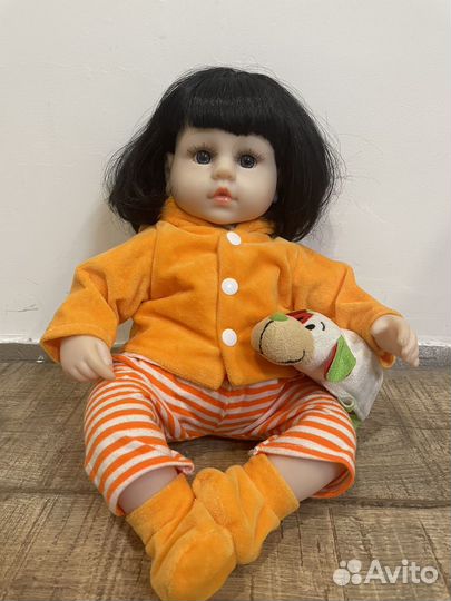 Кукла Реборн 42 см большая мягкая пупс