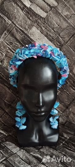 Ободок для волос+ серьги ручной работы