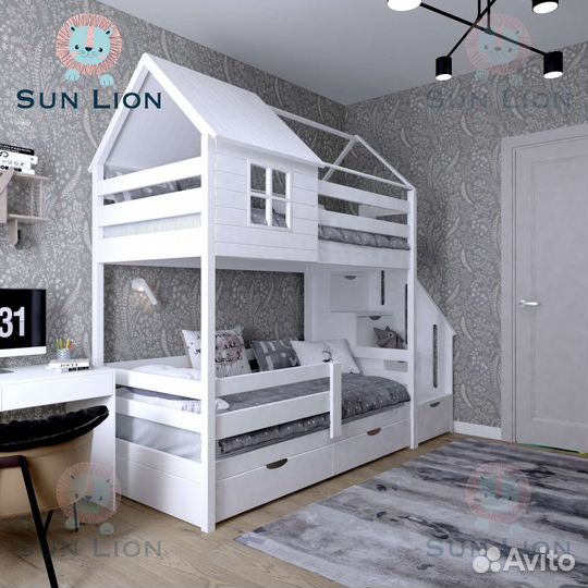 Детская двухярусная кровать