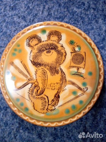 Олимпийский мишка фарфор