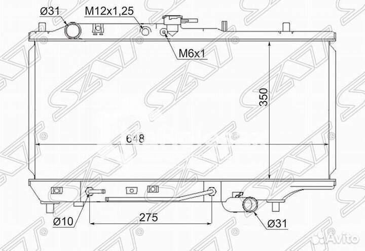 Радиатор mazda familia/323/astina/protege 89-94
