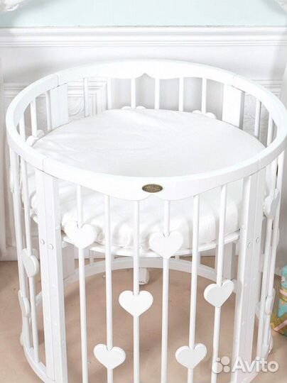 Матрас в круглую кроватку