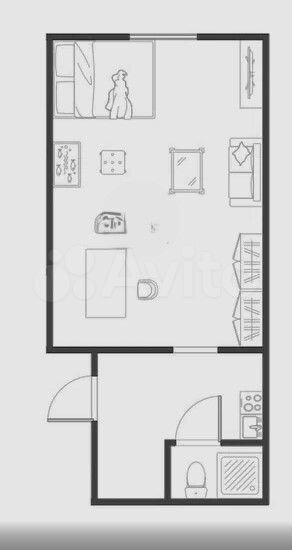 Комната 29 м² в 4-к., 1/6 эт.