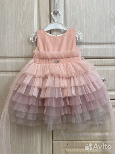 Нарядное платье для девочки 86 92