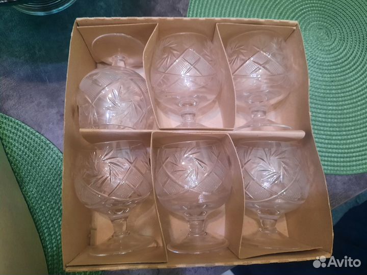 Фужеры хрустальные СССР