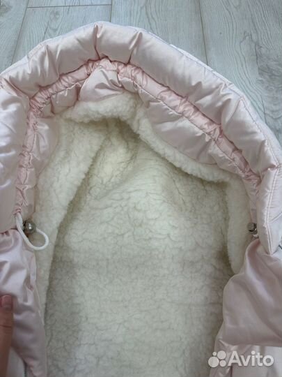 Зимний конверт в коляску на овчине