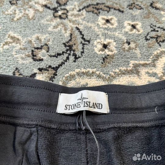 Stone Island Garment Dyed Shorts Black