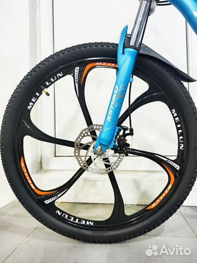 Велосипед kimiko 26'' на литых дисках 2х подвесный