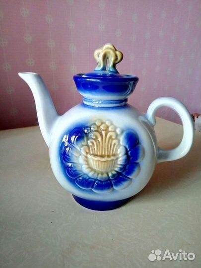 Винтажный фарфор,чайник заварочный керамическ.1,5л