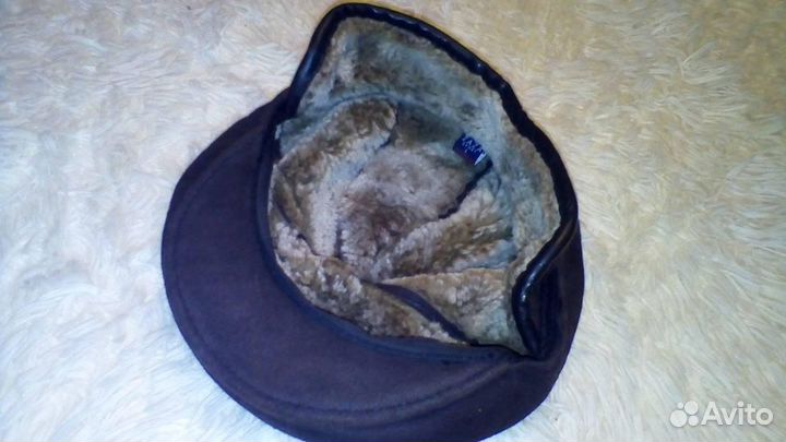 Мужская меховая кепка, размер 58-59