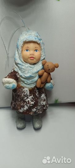 Ватные елочные игрушки