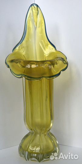 Ваза Конфетница цветное стекло СССР