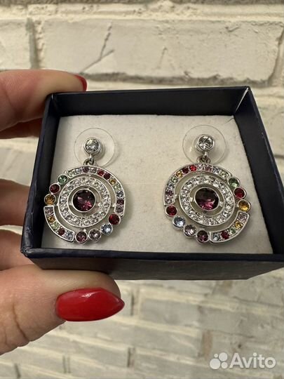 Серьги с кристалами swarovski