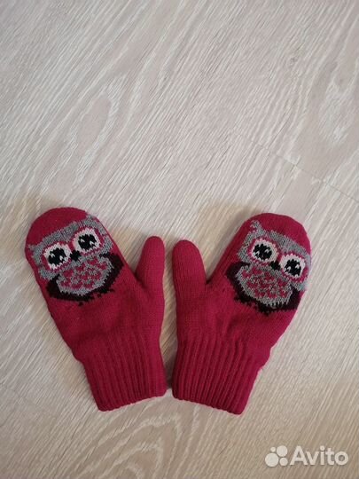 Комплект (шапка, снуд, варежки) зима на 4-6 лет