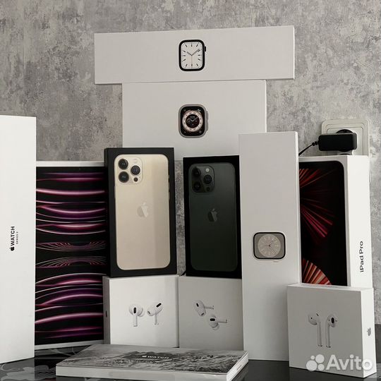 Коробки от apple : watch, iPhone, iPad, airpods