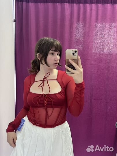 Кофта красная