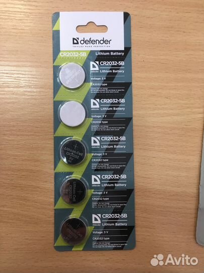Литиевые батарея CR2032