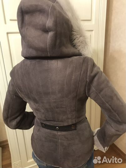 Дубленка натуральная женская 44 -46, бу