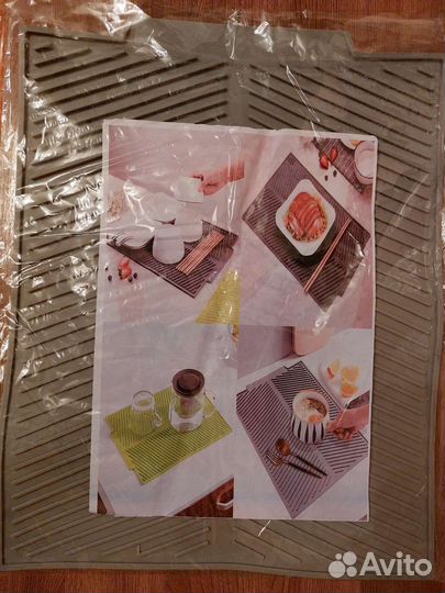 Силиконовый коврик для сушки посуды