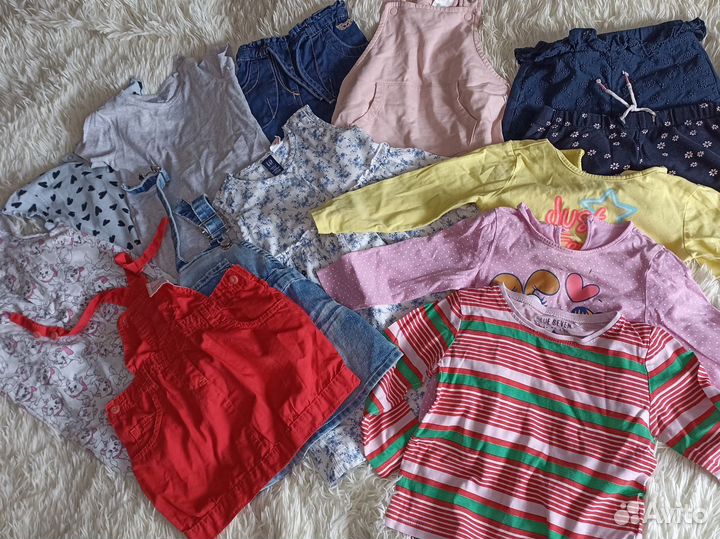 Летние вещи пакетом 86 92 на девочку
