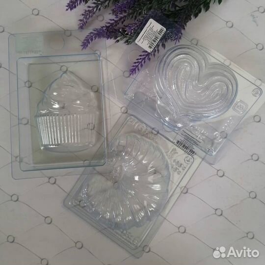 Пластиковые формы для мыла и шоколада