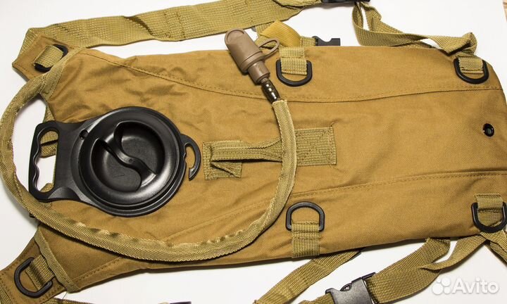 Рюкзак с гидратором тактический бежевый 3л