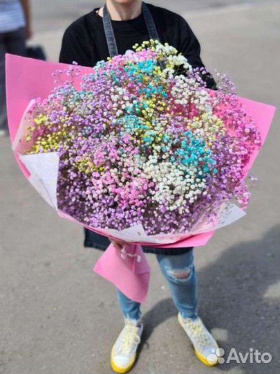 Букет из гипсофилы доставка