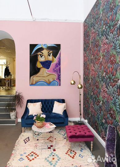 Картина Жасмин / Дисней / Мультперсонаж / Поп-арт