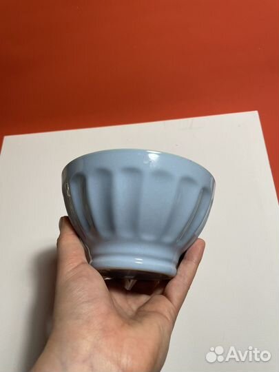 Тарелка с чашкой керамические