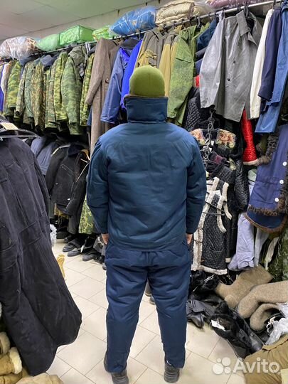 Костюм лётный меховой синего цвета