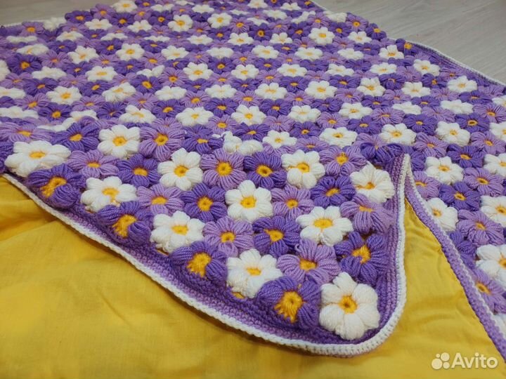 Плед детский вязаный